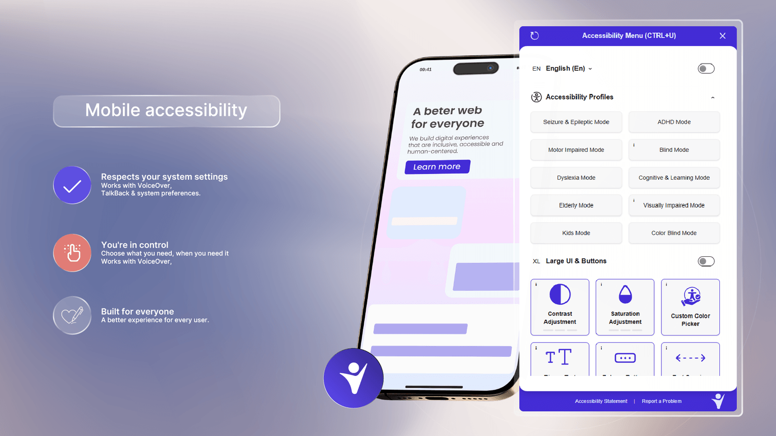 Detailed illustration of WelcomingWeb accessibility solutions and compliance monitoring dashboard